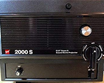 GAF SOUND Super 8MM Movie Projector MODEL 2000S - Serviced