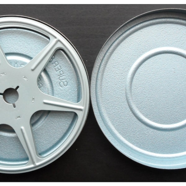 Super 8MM Film Reel, 5 Inch, 200 Foot, Metal, Includes Case, High Quality (not plastic), Various Colors