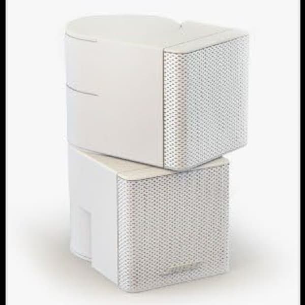 BOSE Jewel CUBE Vintage Speaker - White "Double Cube", Tested & Working, VG, Replacement or Extra, 1