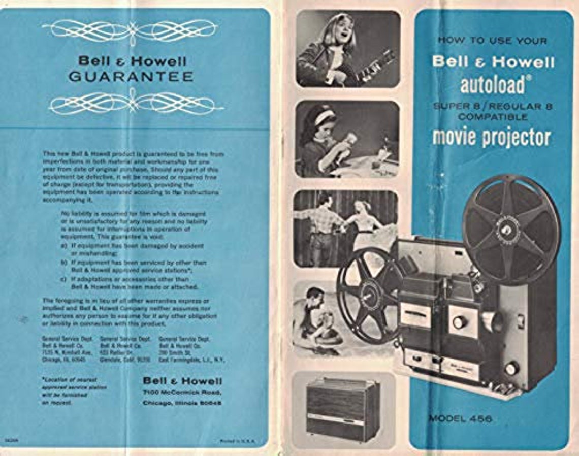 Bell & Howell MODEL 481A DUAL 8MM and Super 8MM Movie Film Projector