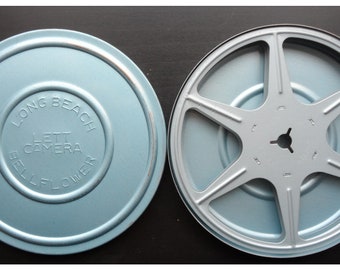 8MM Film Reel, 5 Inch, 200 Foot, Metal, Includes Case, High Quality (not plastic), Various Colors