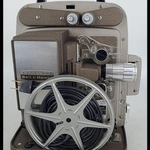 Bell and Howell 8MM Movie Film Projector, SERVICED, Includes Lamp (bulb), Reel, Manual(PDF)