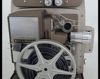 Bell and Howell 8MM Movie Film Projector, SERVICED, Includes Lamp (bulb), Reel, Manual(PDF)