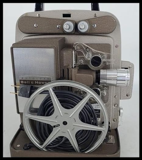 Bell and Howell 8MM Movie Film Projector, SERVICED, Includes Lamp (bulb), Reel, Manual(PDF)