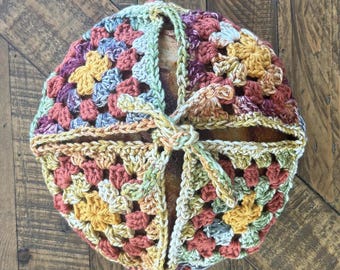 Granny Square Sourdough Bread Cozy Crochet Pattern PDF Digital Download Farmhouse Kitchen Homestead Gift
