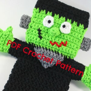 Frankenstien- DIY Geschenke - Handpuppe Muster- Halloween Spielzeug- Häkelspielzeug- Monster- Handpuppen- Puppentheater- Einfache Häkelanleitungen