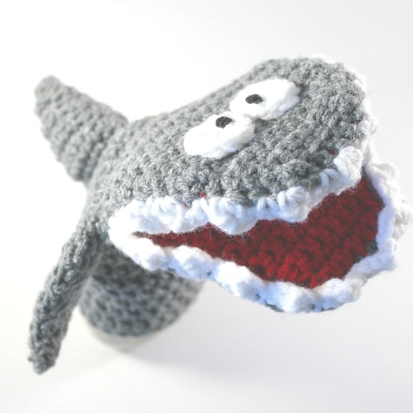 Shark Crochet Pattern - Shark - Crochet Toys - Hand Puppet - Crochet Pattern Toy - Crochet Shark - Puppet Theater - Crochet Puppets