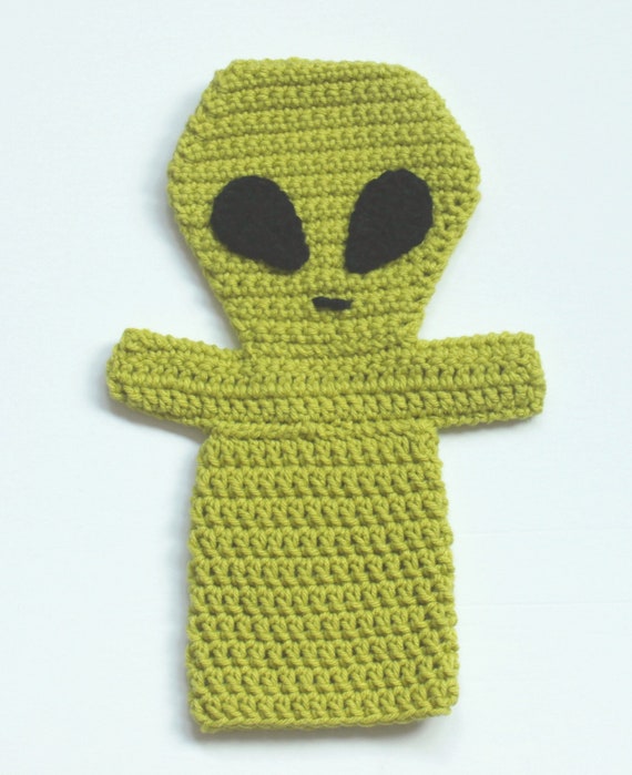 The little alien hand crochet stuffed animal
