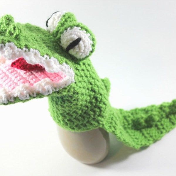 Crochet Pattern - Crocodile - Crochet Toys - Alligator - Crochet Pattern Toy - Hand Puppet - Puppet Crochet Pattern