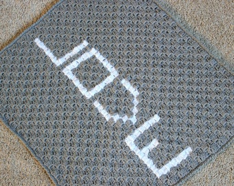 Love Crochet Baby Blanket Pattern C2C - Stroller Afghan - PDF Digital Download - DIY Gift