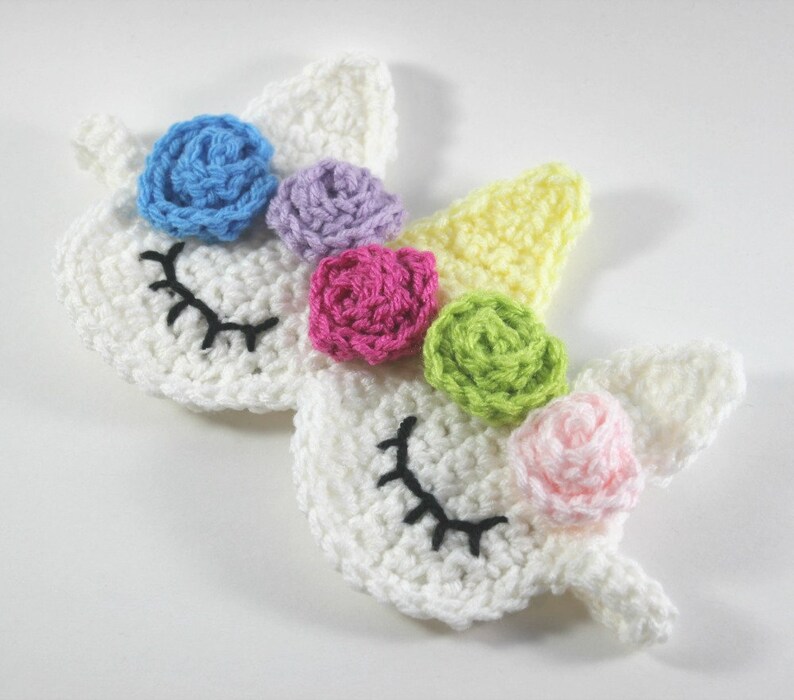 Unicorn Crochet Pattern Unicorn Party Crochet Unicorn Unicorn Sleep Mask Slumber Party Favors Unicorn Party Favors image 5