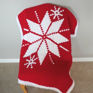 Christmas Afghan Pattern Christmas Crochet C2C Pattern - Etsy