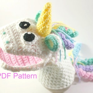 Crochet Toys - Crochet Unicorn - Unicorn Crochet Pattern - Crochet Pattern Toy - Hand Puppet - Puppet Theater