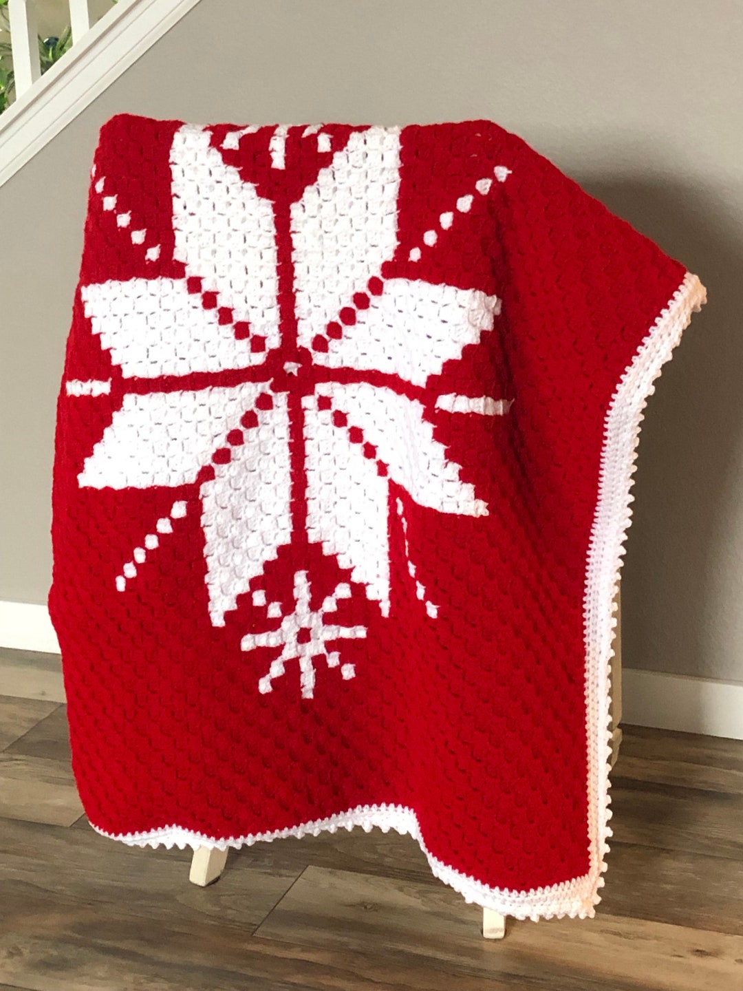 Christmas Afghan Pattern- Christmas Crochet- C2C Pattern- Christmas ...