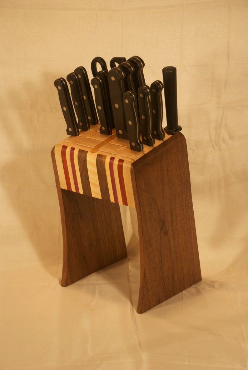 Hardwood Knife Rack. Functional beautiful different. Your Etsy