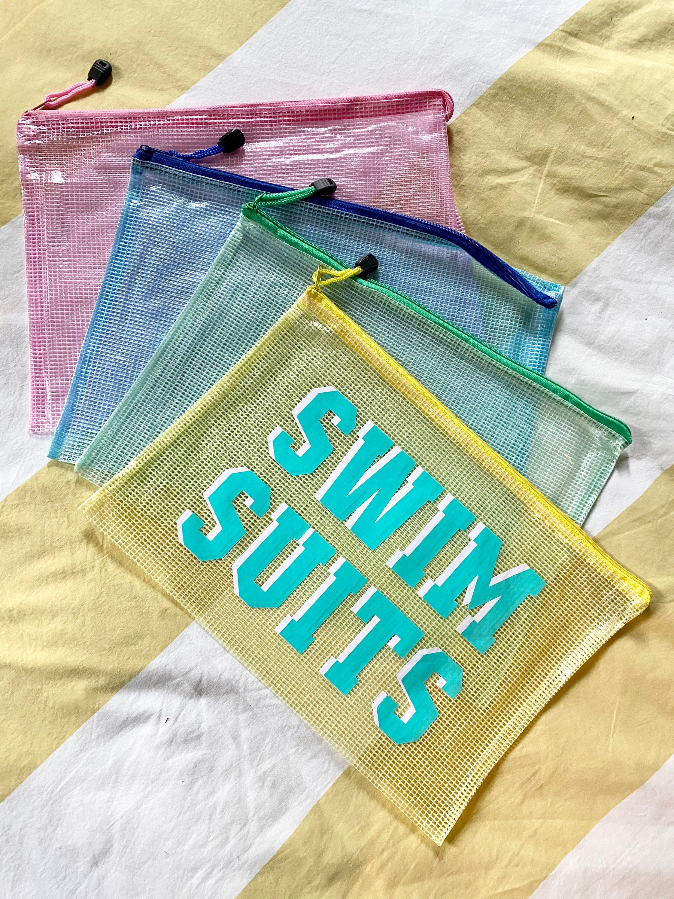 LARGE Personalized Waterproof Zipper Pouch Etsy