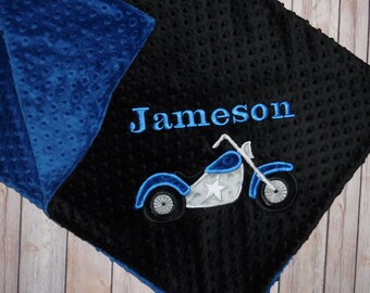 harley davidson baby blanket