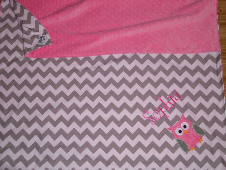 Owls and Paisley Chevron Bib /& Burp Sets