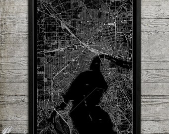 JACKSONVILLE FL Print | Jacksonvile vintage map | Jacksonville Wall Decor for your Home or Office