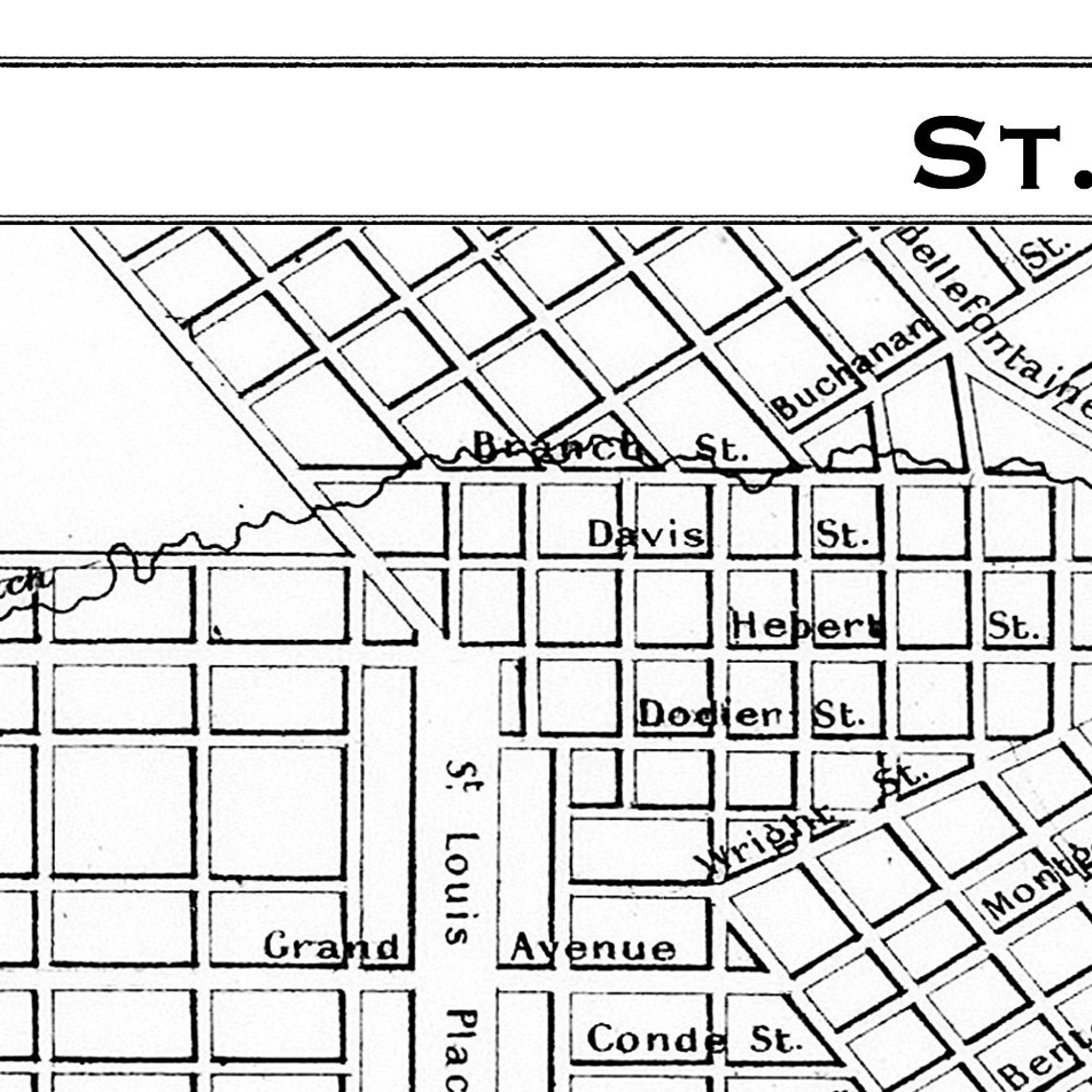 ST. LOUIS Map Print Poster | Etsy