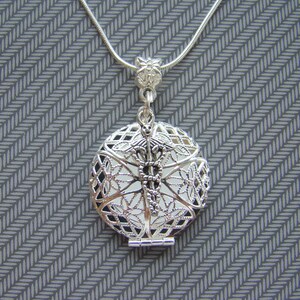 Caduceus Essential Oil Diffuser Necklace: Aromatherapy Medical Pendant