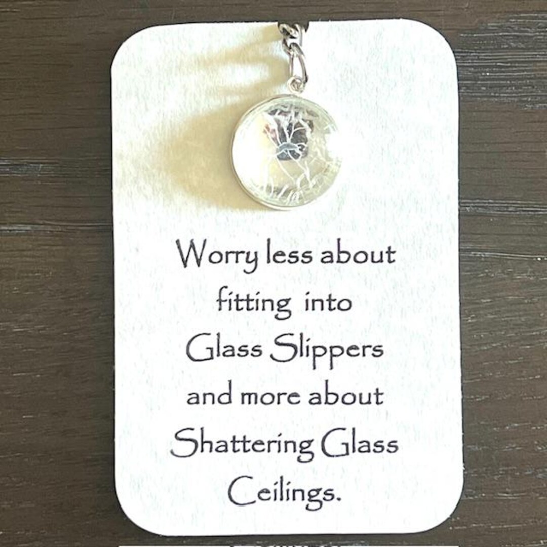 Shattered Glass Ceiling Key Chain: Empowerment Jewelry