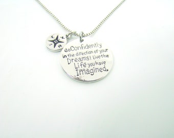 Go Confidently in the Direction of Your Dreams White - Etsy