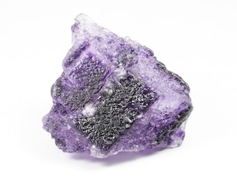 Fluorite, Fluorite Crystal, Purple Fluorite, Etched Fluorite, Phantoms  Cammissionone Mine, Zogno, Brembana Valley, Lombardy, Italy E901