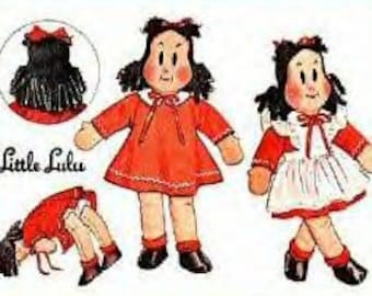 Vintage Little Lulu Doll Pattern 1447  - Photocopy