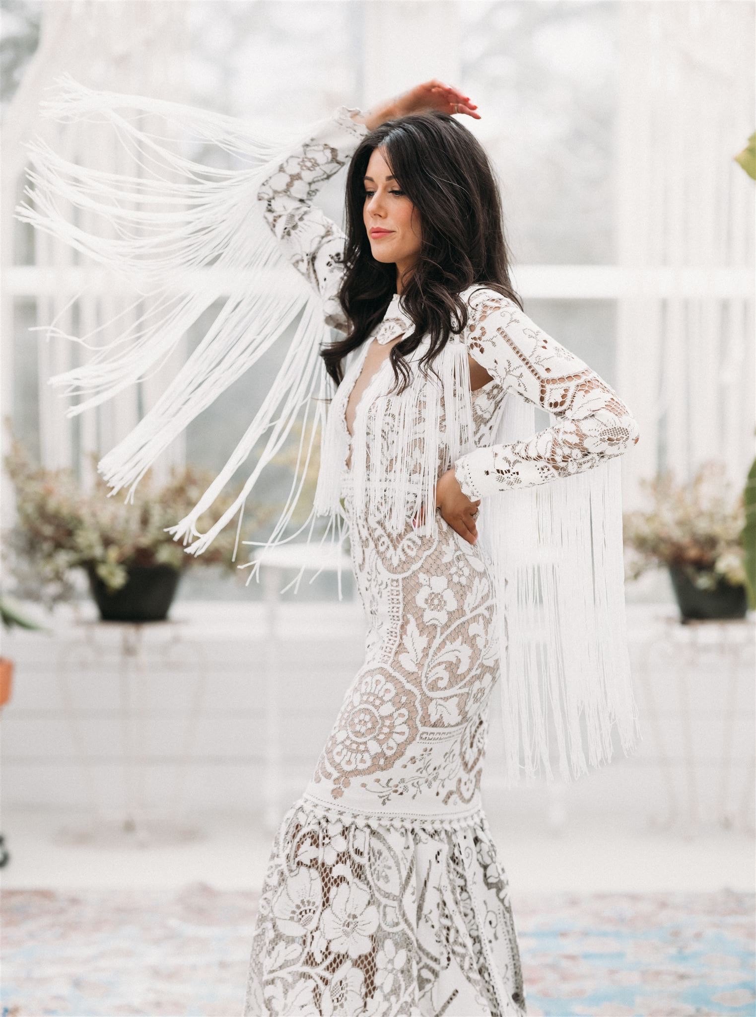 スーツ・フォーマル・ドレス Ameri VINTAGE SUIT DOCKING LACE DRESS Ameri（アメリ）の「UND SUIT DOCKING LACE DRESS（ワンピース