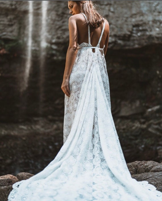 Wedding Dress Boho Wedding Dress Lace 
