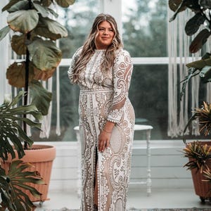Sheryl, Wedding dress, boho wedding dress, lace wedding dress, vintage weddong dress, plus size wedding dress, hohemian wedding dress,