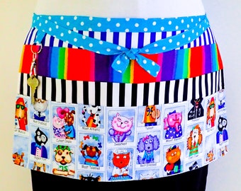 Teachers Apron "Best School Students", preschool day care special education appreciation, lined utility vendor apron, 6 pockets