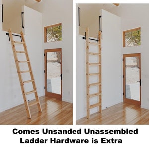 CUSTOM DIY Loft Ladders --- 100 Dollars a STEP - Do-It-Yourself!