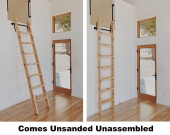 CUSTOM DIY Loft Ladders --- Sold by the STEP - Do-It-Yourself!