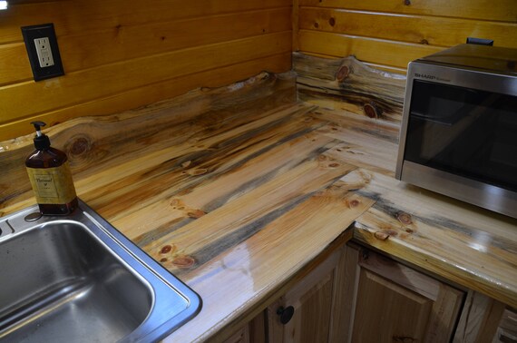 Kitchen Bathroom Rustic Wood Countertops Great For Bars And Etsy