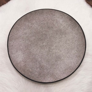 Grey Cowhide Leather Tray Grey Cowhide Leather Valet Tray Cowhide Leather Coffee Table Tray Cowhide Leather Key Holder Leather Ottoman Tray