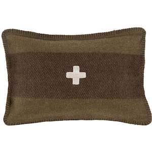 Swiss army blanket pillow clearance