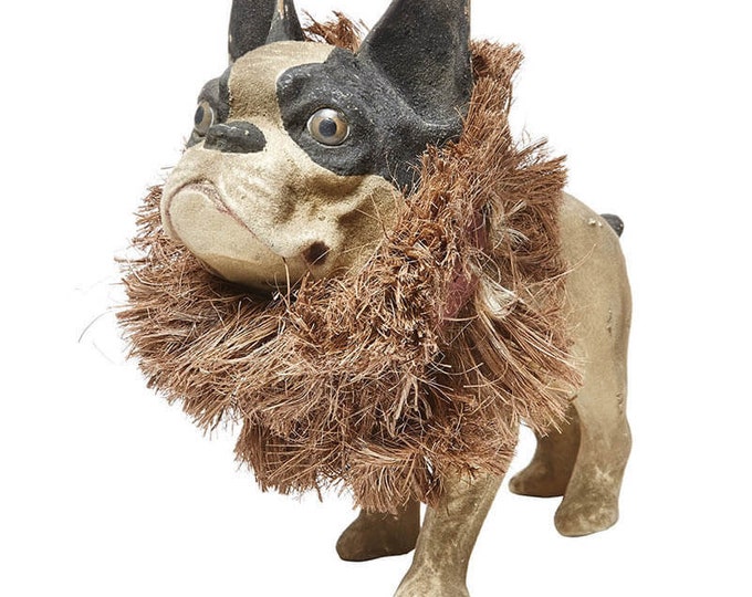 Vintage Papier Mache French Bulldog Sculpture Antique Paper Etsy