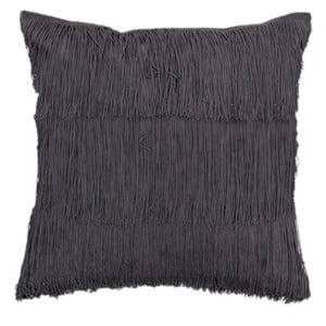 Grey Fringe Pillow Grey Fringe Throw Pillow Gray Fringe Cushion Grey Decorative Pillow Grey Bedding Boho Decor New Home Gift for Her