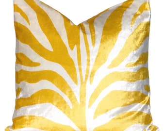 Yellow zebra pillow | Etsy Yellow zebra pillow | Etsy