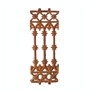 Vintage Cast Iron Balusters Wall Art Hand Cast Sculpture Wall Decor Rustic Iron Wall Hanging New Home Gift