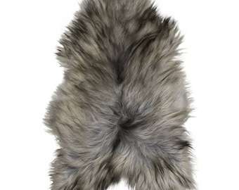 Gray Sheepskin Rug Gray Sheepskin Throw Grey Sheepskin Rug Gray Icelandic Sheepskin Rug New Home Gift