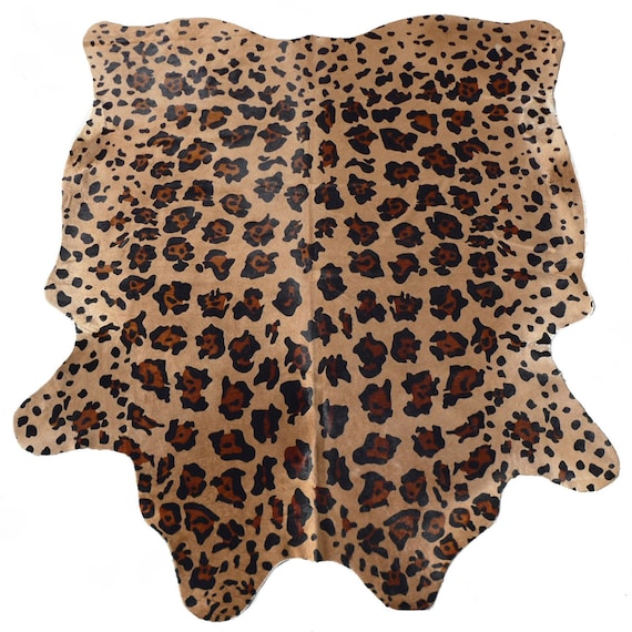 Jaguar Cowhide Rug Jaguar Cow Hide Rug African Animal Print Etsy