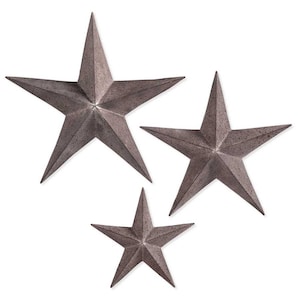 Rustic Metal Stars Wall Decor Handmade Star Wall Art Rust Metal Stars Wall Hanging Farmhouse Set of Stars Nursery Decor Stars Bar Decor