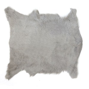 Grey Goat Hide Craft Leather Scraps Goat Hide Jewelry Supplies DIY Crafts Leather Jewelry Making Supplies Leather Remnants Scrap Pieces