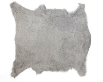 アンゴラ山羊革 ヤギ革ファー、2 x 3 フィート、毛皮 100% 天然ヤギ革