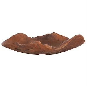 Rustic Wood Serving Tray Teak Wood Trinket Dish Teak Wood Valet Tray Teak Wood Ottoman Tray Teak Wood Key Holder Wood Sculpture Centerpieces