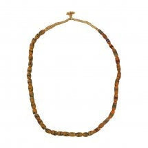 Necklace of 15 old trade beads - Italian flag - circa 1910 - Glass beads -  Ghana and Murano - Catawiki