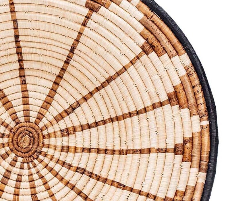 Dried Pampas Grass Basket Natural Sweetgrass Basket Woven Wall Etsy